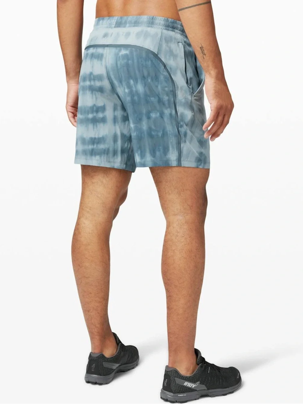 NWT Lululemon Pace Breaker 7” Linerless Short in Weaves Dye Blue Cast Astro Blue